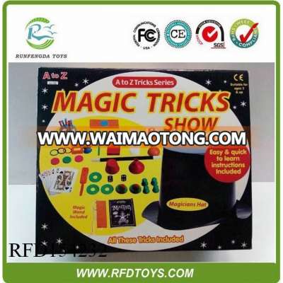 Professional magic tricks,promotional magic toy with hat,wholesale magic set