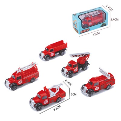 1:64 pull-back die-cast toy firetruck farmtuck police car engineering vehicle military vehicle racing car