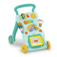 2020 wholesale music baby walker stroller learning toys plastic baby walker toys with magnetic drawing board