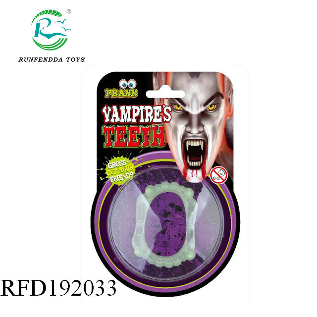 Colorful kid false accessories halloween vampire teeth