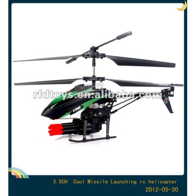 WL toys V398 3.5channel missile shooting rc helicopter