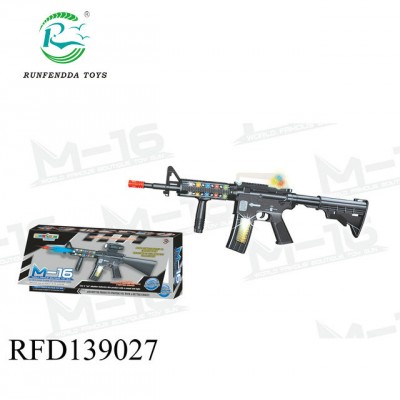 Plastic B/O Gun with Light and Music Electric Toy Gun For wholesale