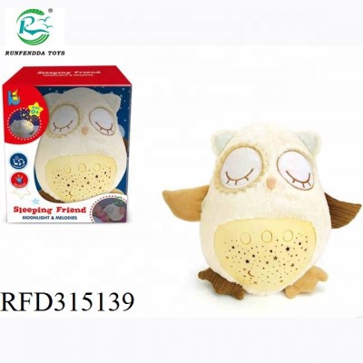 Baby Toys music Owl Comfort Plush Toys for Baby with Star Projector