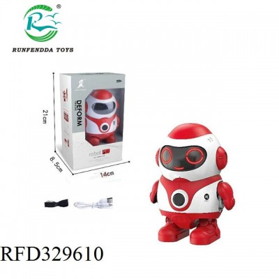 New design kids educational electric deform robot pet toy